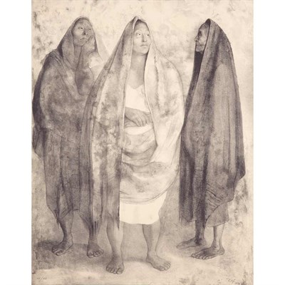 Lot 501 - Francisco Zuniga (1912-1998) TRES MUJERES DE...
