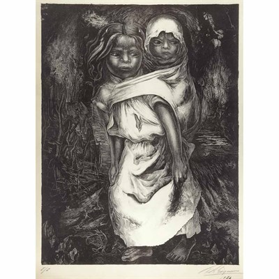 Lot 467 - David Siqueiros (1896-1974) MADRE NINA...