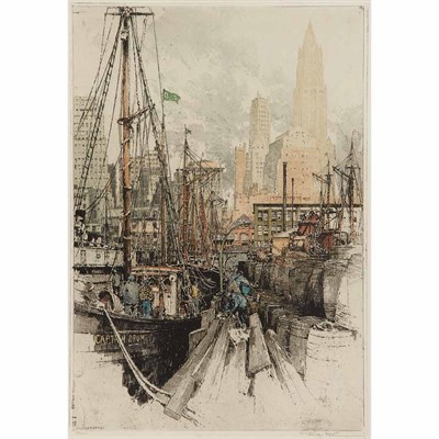 Lot 369 - Luigi Kasimir FULTON MARKET, NEW YORK; WALL...