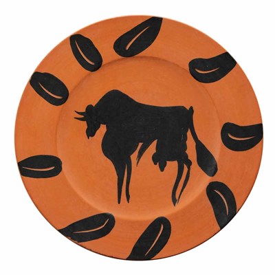 Lot 436 - Pablo Picasso BULL, RIM WITH LEAVES (A.R. 394)...