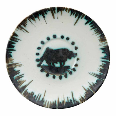 Lot 443 - Pablo Picasso [BULL] (NOT IN A.R.) Painted and...