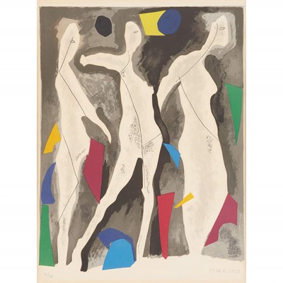 Lot 390 - Marino Marini (1901-1980) PERSONNAGES DU SACRE...