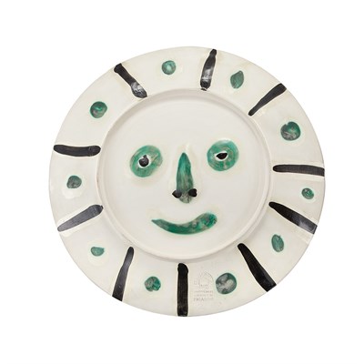 Lot 430 - Pablo Picasso FACE WITH SPOTS AND MAT FACE...