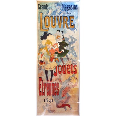 Lot 1029 - Jules Cheret GRANDS MAGASINS DU LOUVRE, JOUETS,...