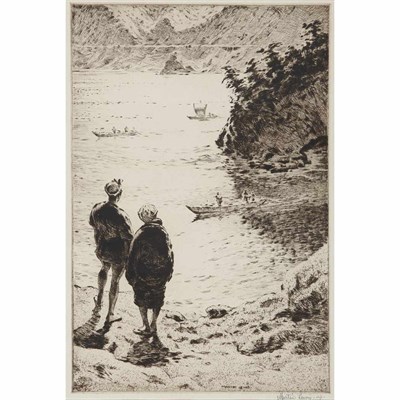 Lot 384 - Martin Lewis (1881-1962) THE ROAD TO AJIRO...