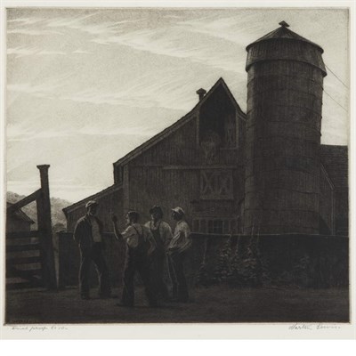 Lot 402 - Martin Lewis POLITICS (MCC. 118) Drypoint and...
