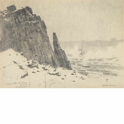 Lot 378 - Martin Lewis ABOVE THE YARDS, WEEHAWKEN...