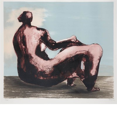 Lot 447 - Henry Moore RECLINING WOMAN I (C. 591) Color...