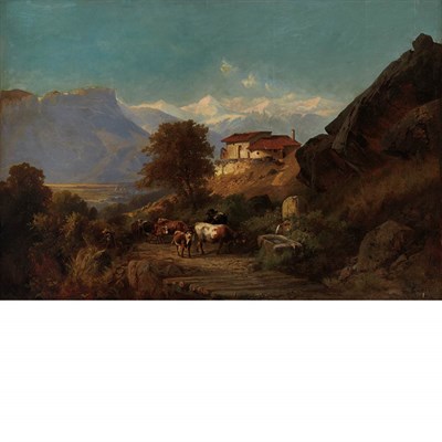 Lot 1 - Otto Sommer German/American, 1811-1911 Drover...