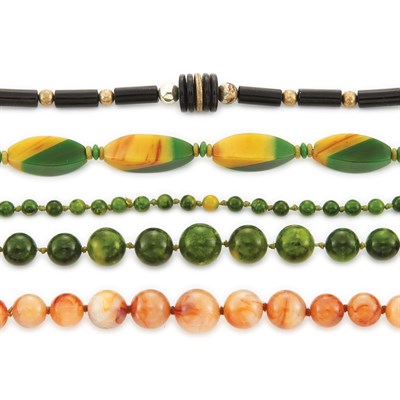 Lot 1170 - Group of Assorted Plastic Bead Necklaces