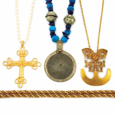 Lot 1159 - Group of Assorted Ethnic and Bead Necklaces
