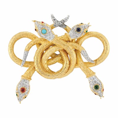 Lot 1153 - Serpent Pin, Kenneth Jay Lane