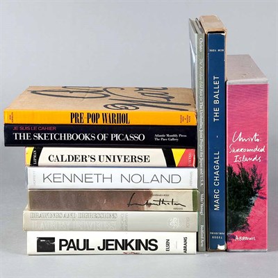 Lot 1053 - [ART] Group of ten oversize art books,...