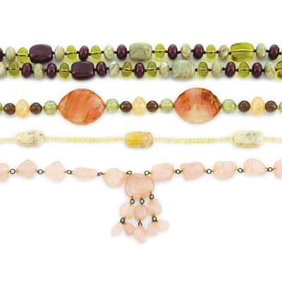 Lot 1184 - Group of Assorted Bead Necklaces