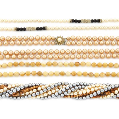 Lot 1188 - Group of Assorted Imitation Pearl, Metal and Stone Beads