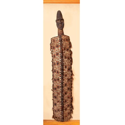 Lot 1106 - African Polychrome Painted Carved Wood Figural...