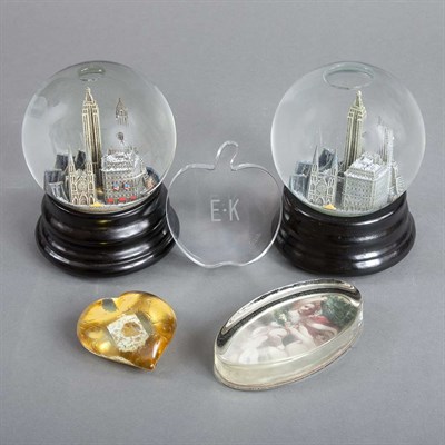 Lot 1119 - Two New York City Skyline Snow Globes;...