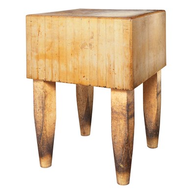 Lot 1239 - Butcher Block Kitchen Table Height 34 inches,...
