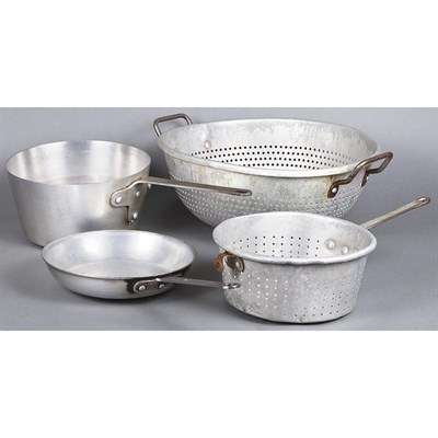 Lot 1236 - Group of Fourteen Chef's Metal Pots, Pans and...