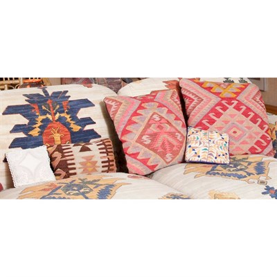 Lot 1084 - Group of Thirteen Woven Pillows