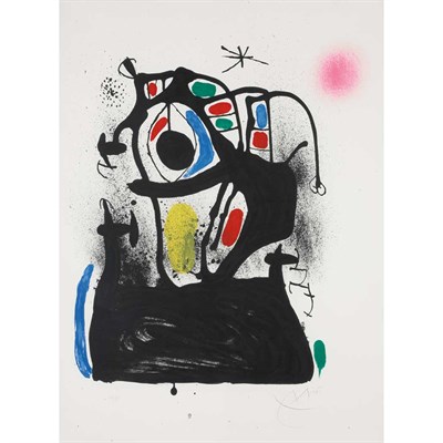 Lot 438 - Joan Miró LE MAGNETISEUR--FOND BLANC (M. 533)...