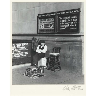Lot 9 - ROTHSTEIN, ARTHUR Shoe-shine man, New York,...