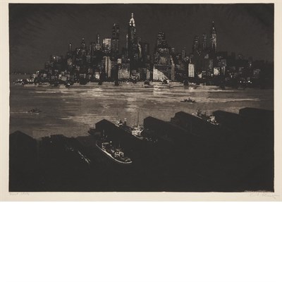 Lot 524 - Anton Schutz (1894-1977) [NEW YORK SKYLINE AT...