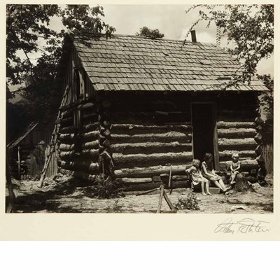 Lot 101 - ROTHSTEIN, ARTHUR [Family in log house],...