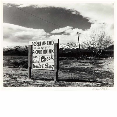 Lot 142 - ROTHSTEIN, ARTHUR Sign in road leading to...