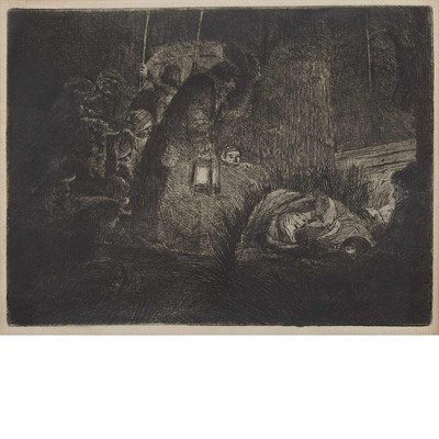 Lot 513 - Rembrandt van Rijn THE ADORATION OF THE...