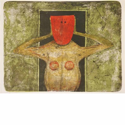 Lot 540 - Rufino Tamayo RED MASK (P. 124) Color...