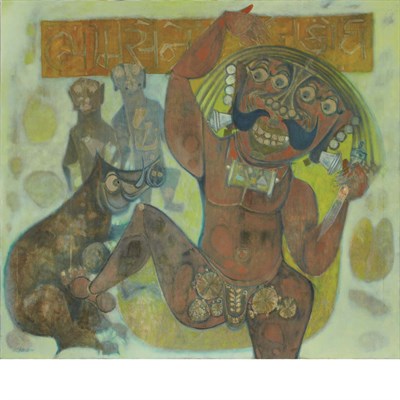 Lot 167 - J. Sultan Ali Indian, 1920-1990 Bhimsen, 1971...