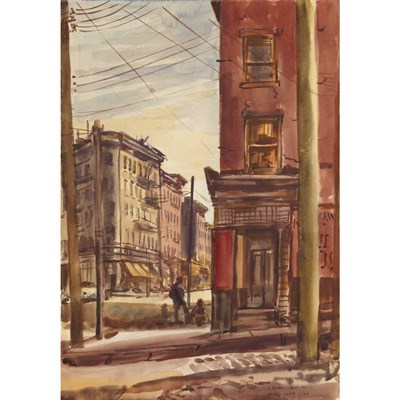 Lot 90 - Reginald Marsh American, 1898-1954 In Brooklyn...