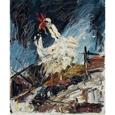 Lot 152 - Soshana Afroyim Austrian, b. 1927 Rooster,...