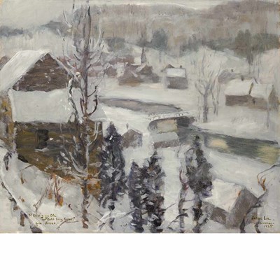 Lot 331 - Jonas Lie American/Norwegian, 1880-1940...