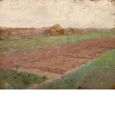 Lot 248 - Theodore Robinson American, 1852-1896 Planting...