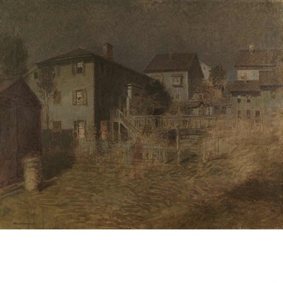 Lot 309 - Paul Cornoyer American, 1864-1923 Old House,...