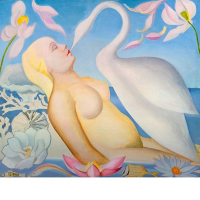 Lot 288 - Joseph Stella American, 1877-1946 Leda and the...