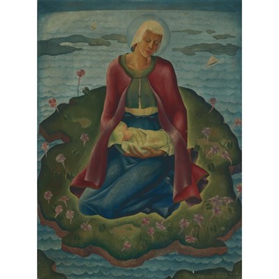 Lot 56 - Herbert Gurschner Austrian, 1901-1975 Madonna...