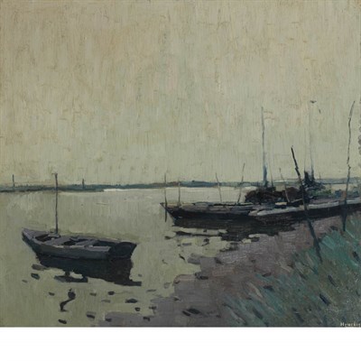 Lot 79 - Raoul Hynckes Dutch, 1893-1973 Quiet Tributary...