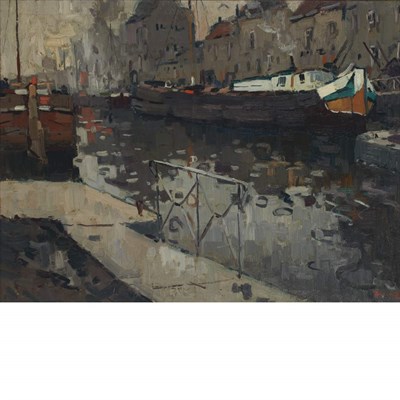 Lot 78 - Raoul Hynckes Dutch, 1893-1973 Reflections in...