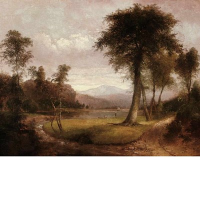 Lot 6 - Thomas Doughty American, 1793-1856 Landscape...