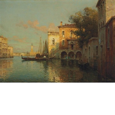 Lot 40 - Antoine Bouvard French, 1870-1956 A Venetian...
