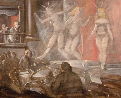 Lot 45 - Reginald Marsh American, 1898-1954 Burlesque...