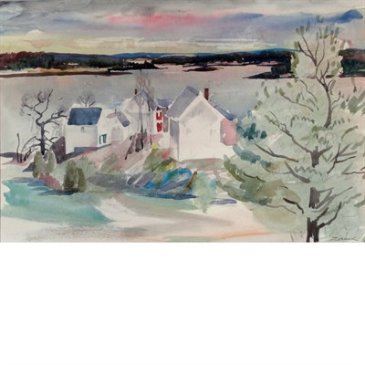 Lot 310 - William Zorach American, 1887-1966 Maine House...