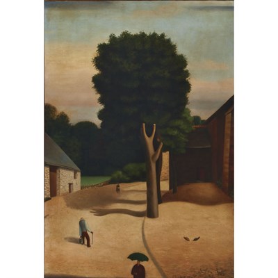 Lot 57 - Rene Rimbert French, b. 1896 La Route...