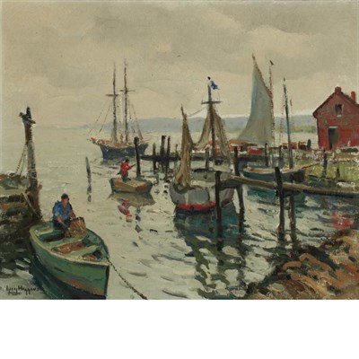 Lot 316 - Guy Carleton Wiggins American, 1883-1962...