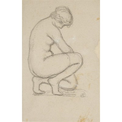 Lot 44 - Aristide Maillol French, 1861-1944 Kneeling...