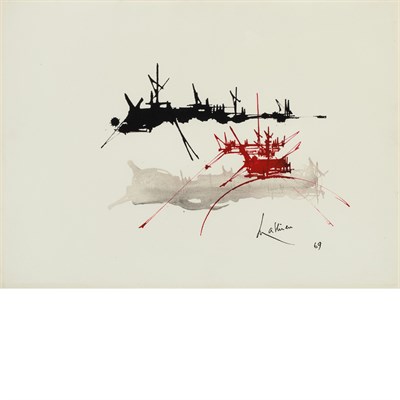 Lot 155 - Georges Mathieu French, 1921-2012 Pare, 1969...