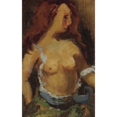 Lot 62 - Mane-Katz French/Ukrainian, 1894-1962 Seated...
